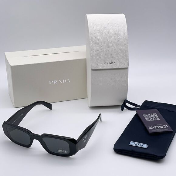 NEW PRADA Sunglasses PR17WS 1AB5S0 Black/Dark Grey Unisex - Picture 11 of 14